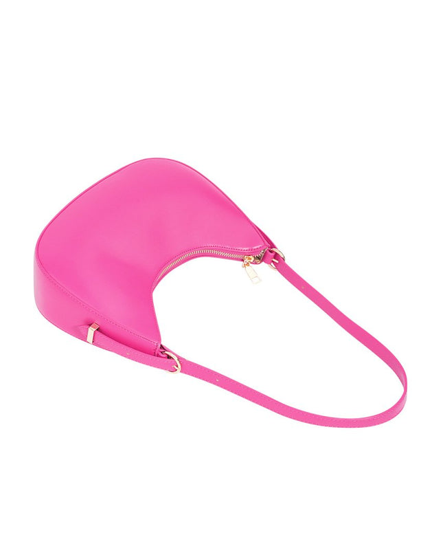 Halve maan tas - fuchsia
