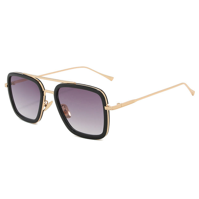 Zonnebril daily solid goud zwart