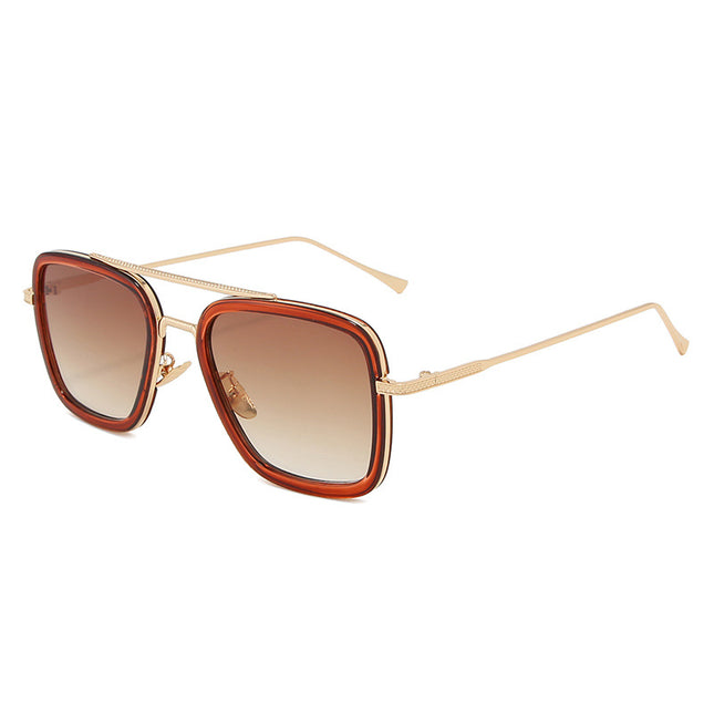 Zonnebril daily solid goud bruin