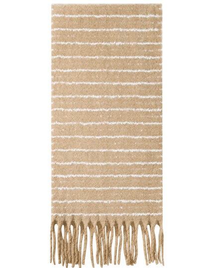 Warme winter sjaal beige