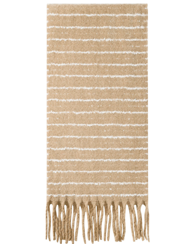 Warme winter sjaal beige