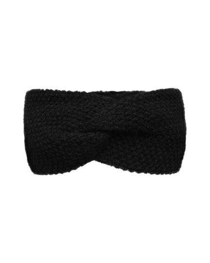 Warme winter hoofdband - zwart