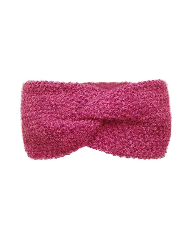 Warme winter hoofdband - fuchsia