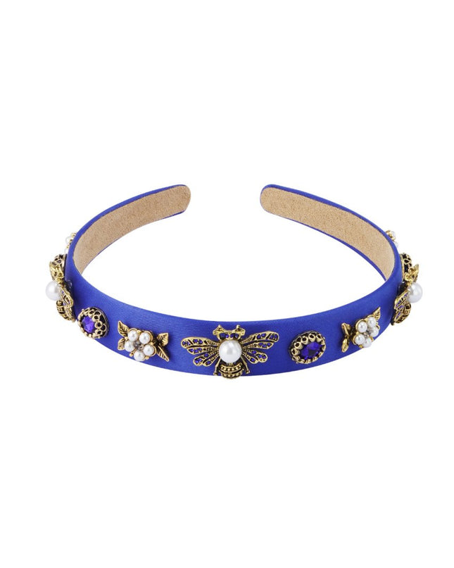 Dunne Haarband met Bedels Blauw