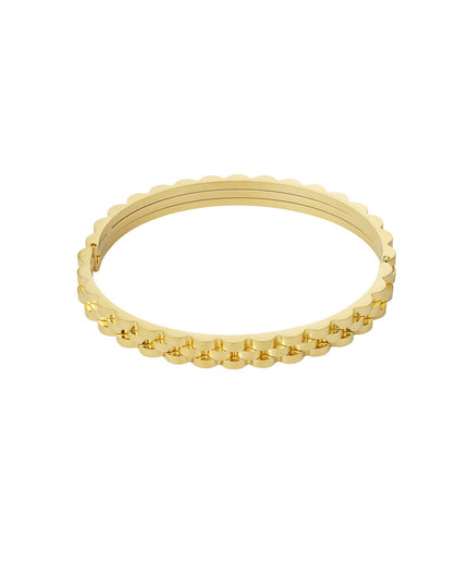 Schakel armband goud