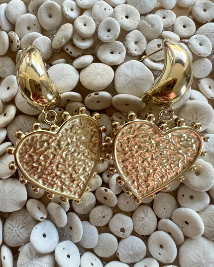 Big love oorbellen goud