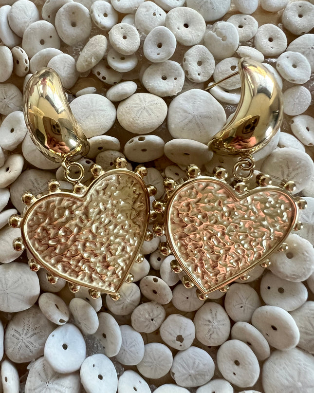 Big love oorbellen goud